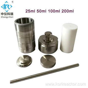 Lab hydrothermal autoclave reactor with ptfe chamber